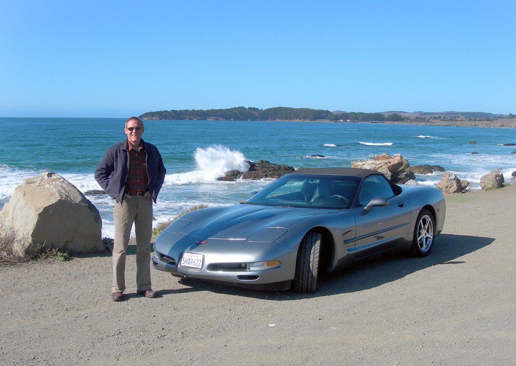 Dave & Corvette on Pacific Coast Highway