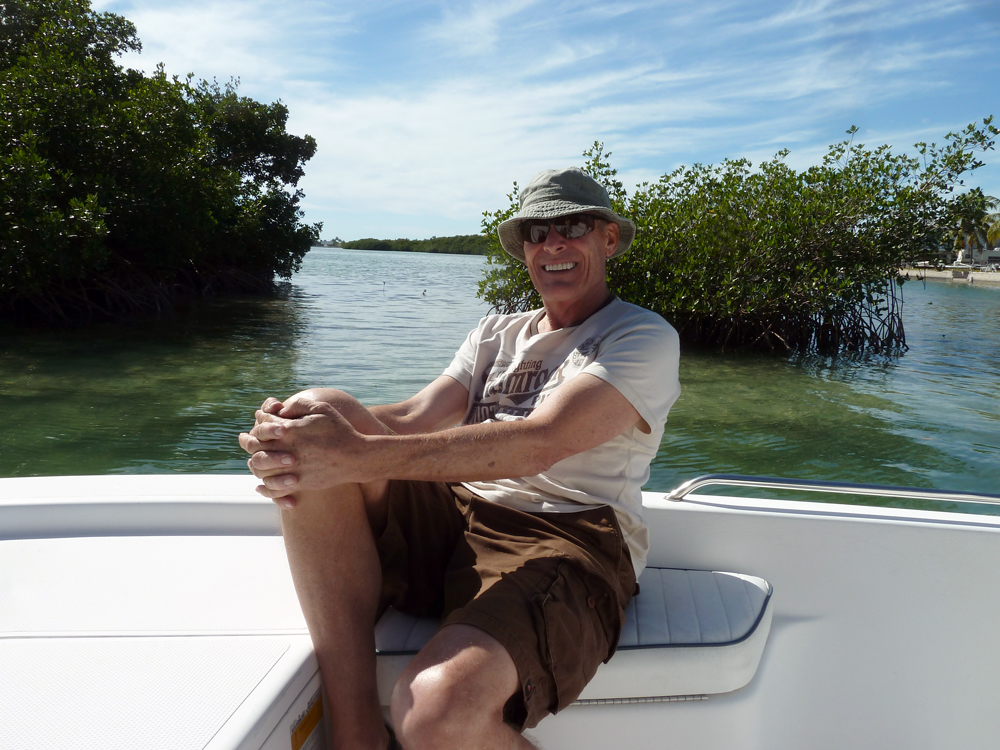 Dave on brother Rick's boat in Key West, FL