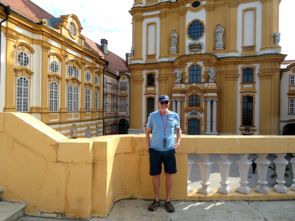 Aug. 16, 2022 - Dave at the Melk Abbey in Lower Austria