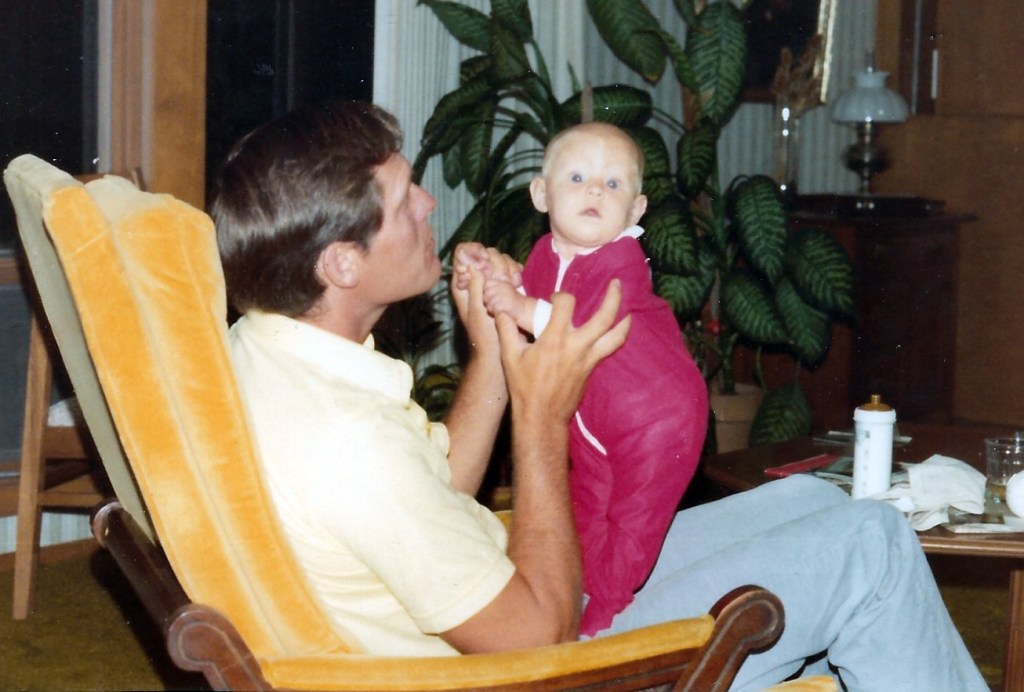 Dave with Baby Dawn in Minneapolis (1970s)