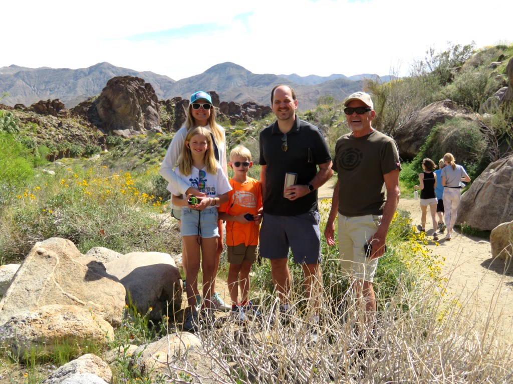 Dana, Ashley, Adam, Bryan, and Dave at Indian Canyons
