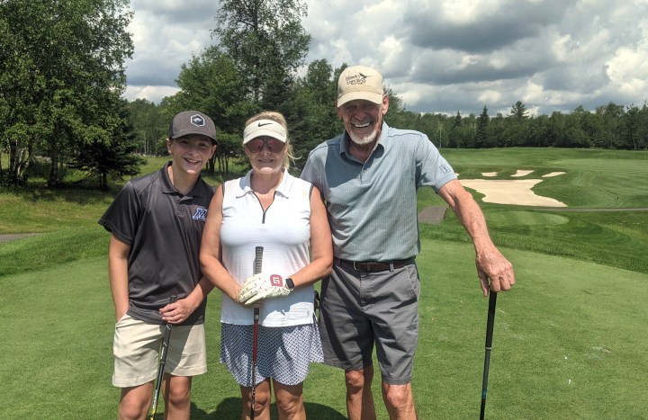 July 6, 2024 - Golfing near Esquagamah Lake with Dawn and Ethan.