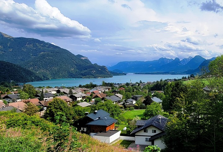 Aug. 15, 2022 - Vista overlooking the village of St. Gilgen and Lake Wolfgang.