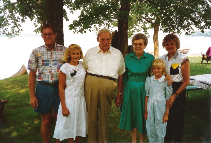 Family time at Detroit Lakes (date unknown)