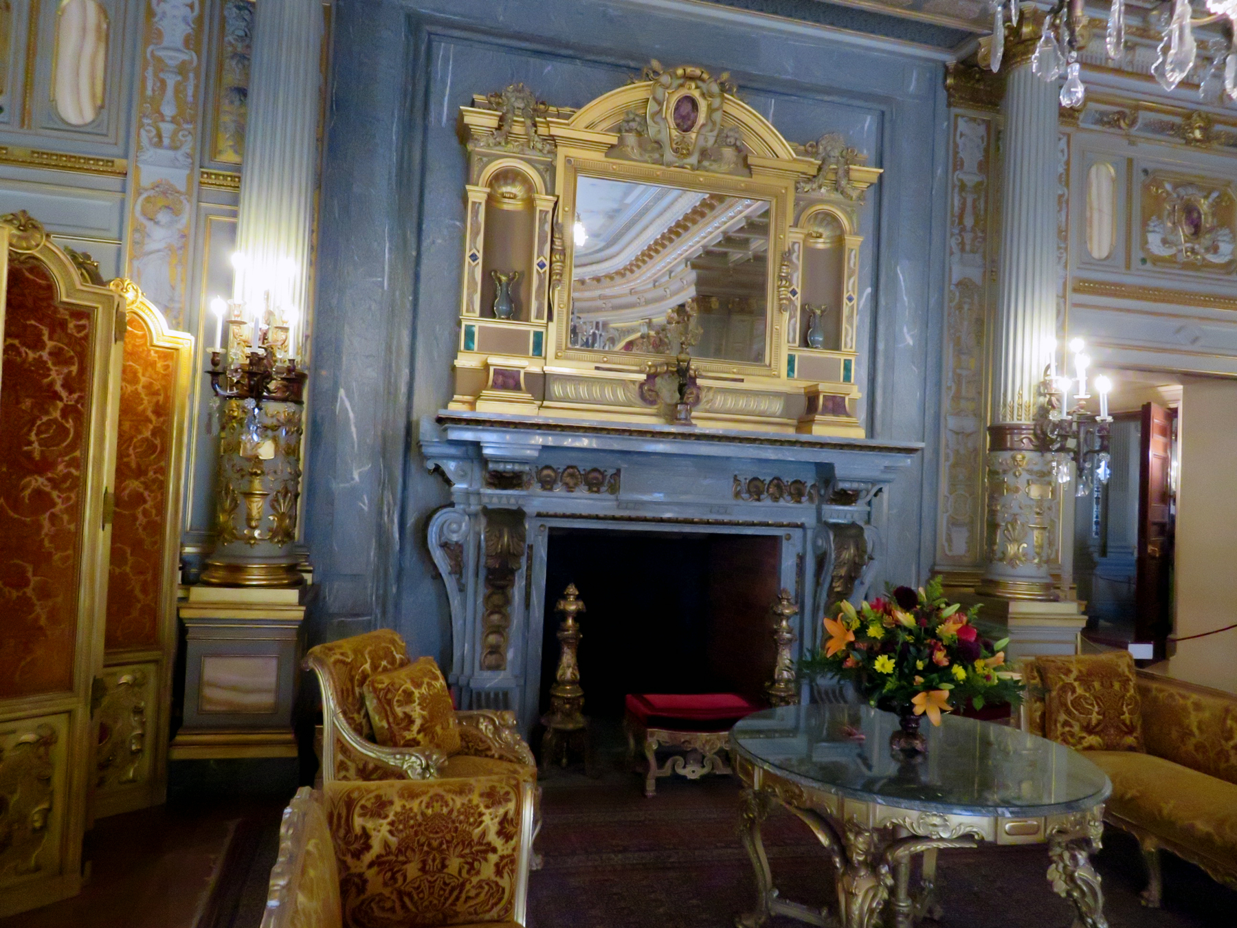 Aug. 20, 2023 - The Gilded Age Morning Room in The Breakers.