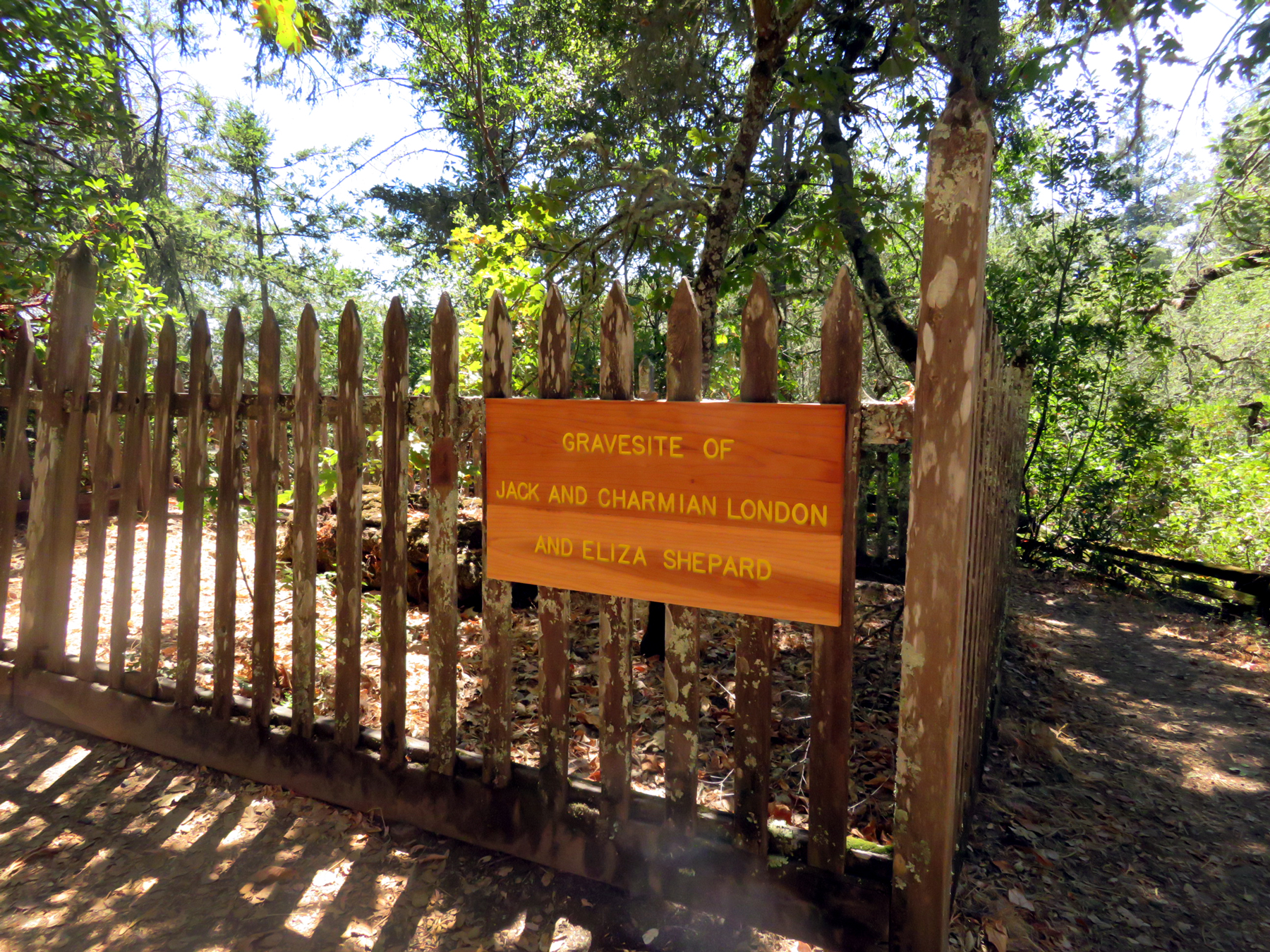 Jack and Charmian London Gravesite at the Jack London State Historic Park